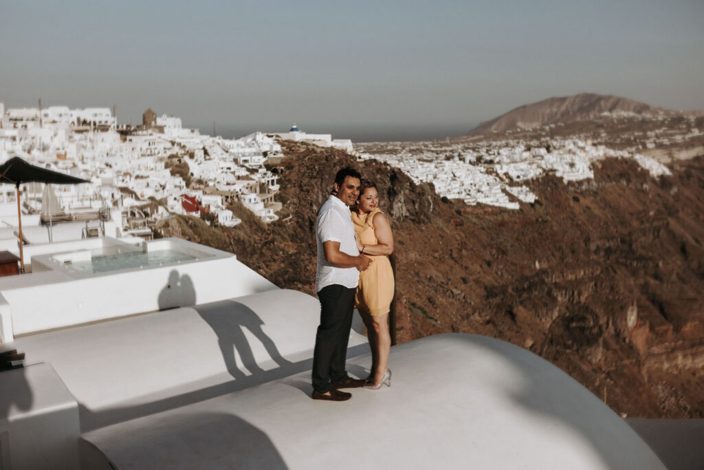 This couple who had a three-day elopement timeline had a special shoot in Santorini.